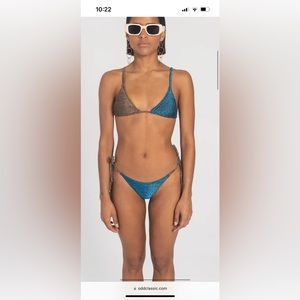 NWT Odd Classic bikini never worn. Top was $31 and bottoms were $29.